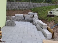 Granitmauer-Abschluss